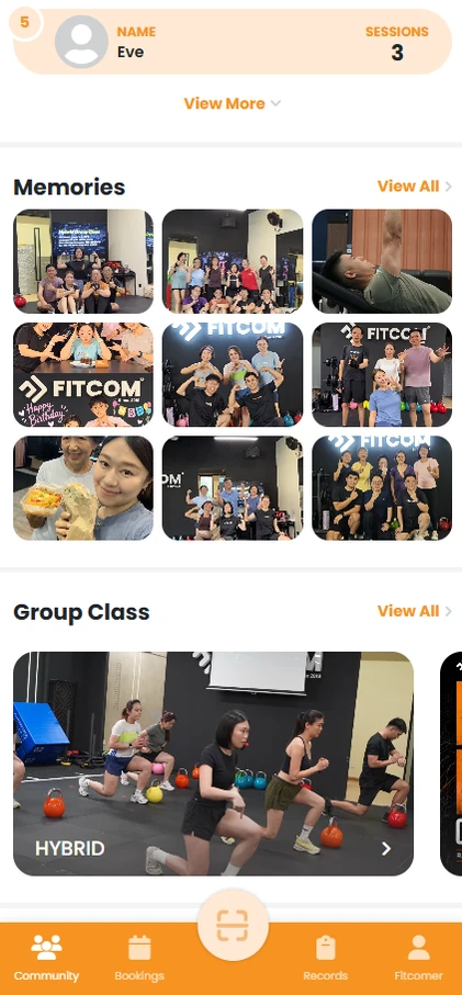 社区首页:精彩回忆与团体课程